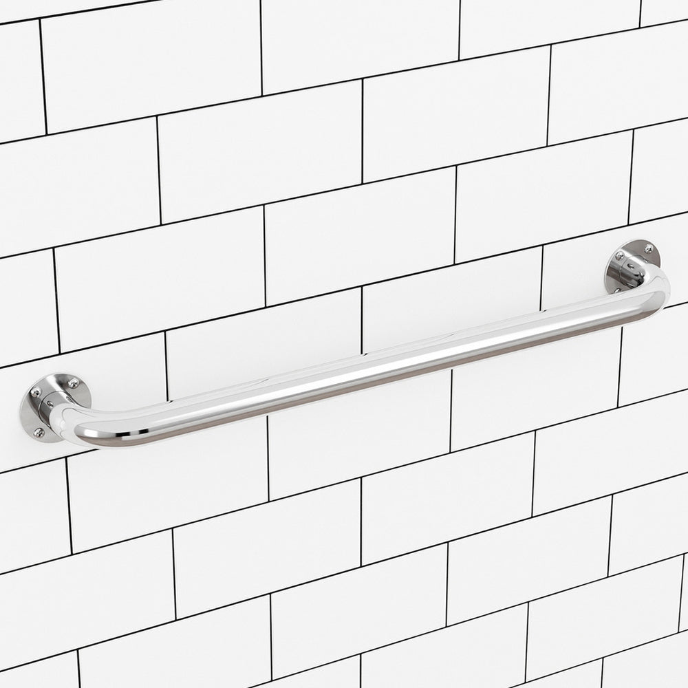 Evekare Exposed Flange Safety Grab Bathroom Wall Hand Rail/Pull Bar 600mm SS SLV — image 6