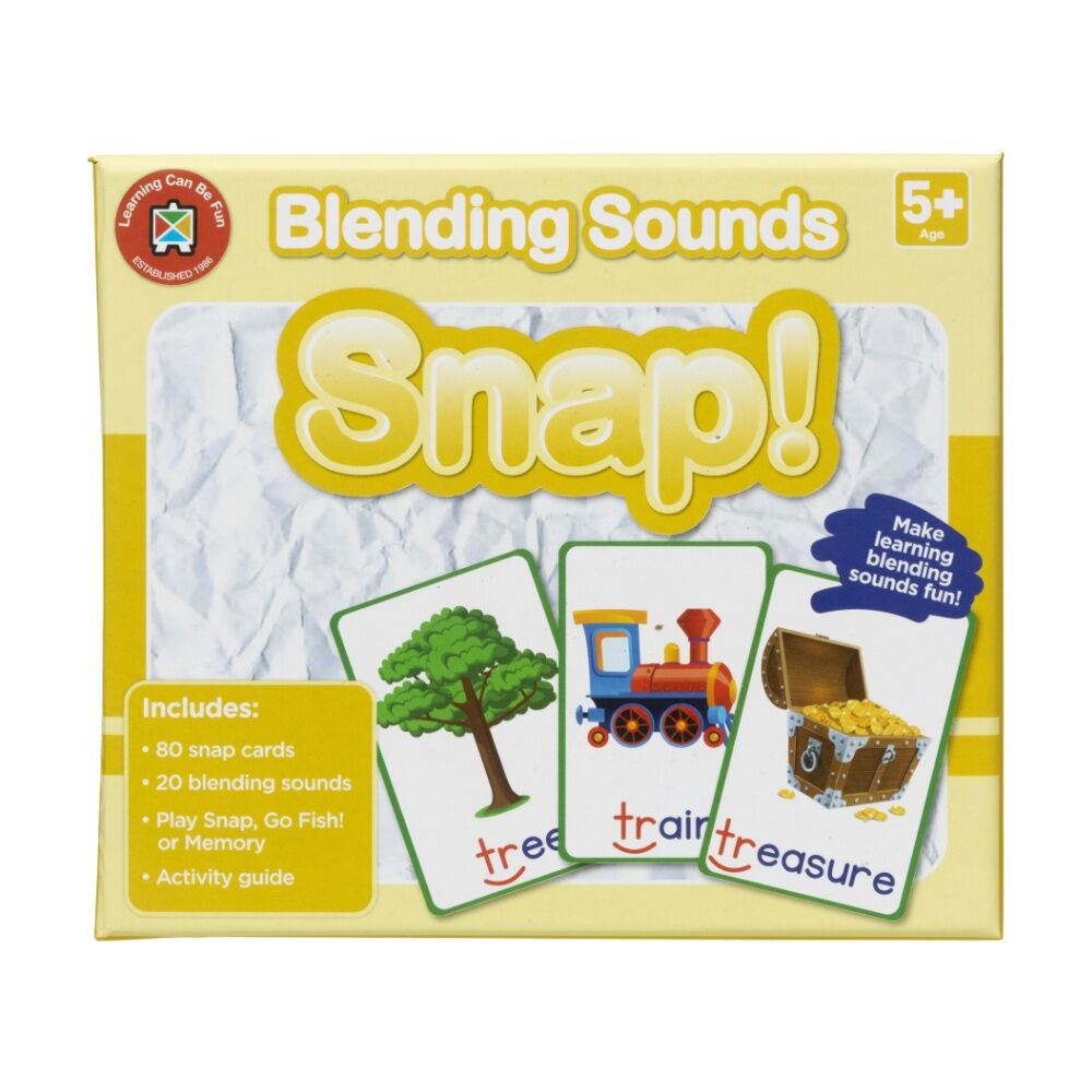 Learning Can BE Fun 5y+ Blending Sounds Snap! 80 Cards Phonics Practice Kids