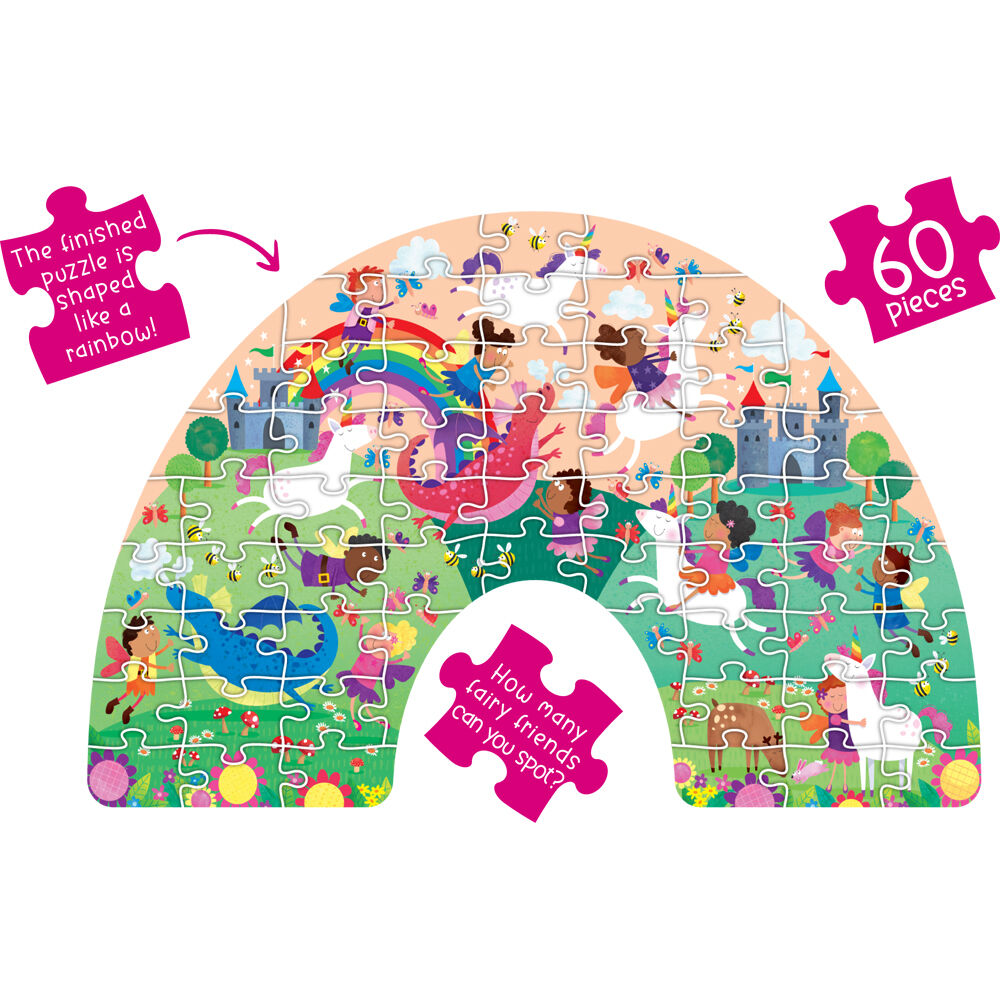 Learning Can BE Fun Kids Floor Puzzle Set Fairyland: Rainbow (60 Pieces) — image 2