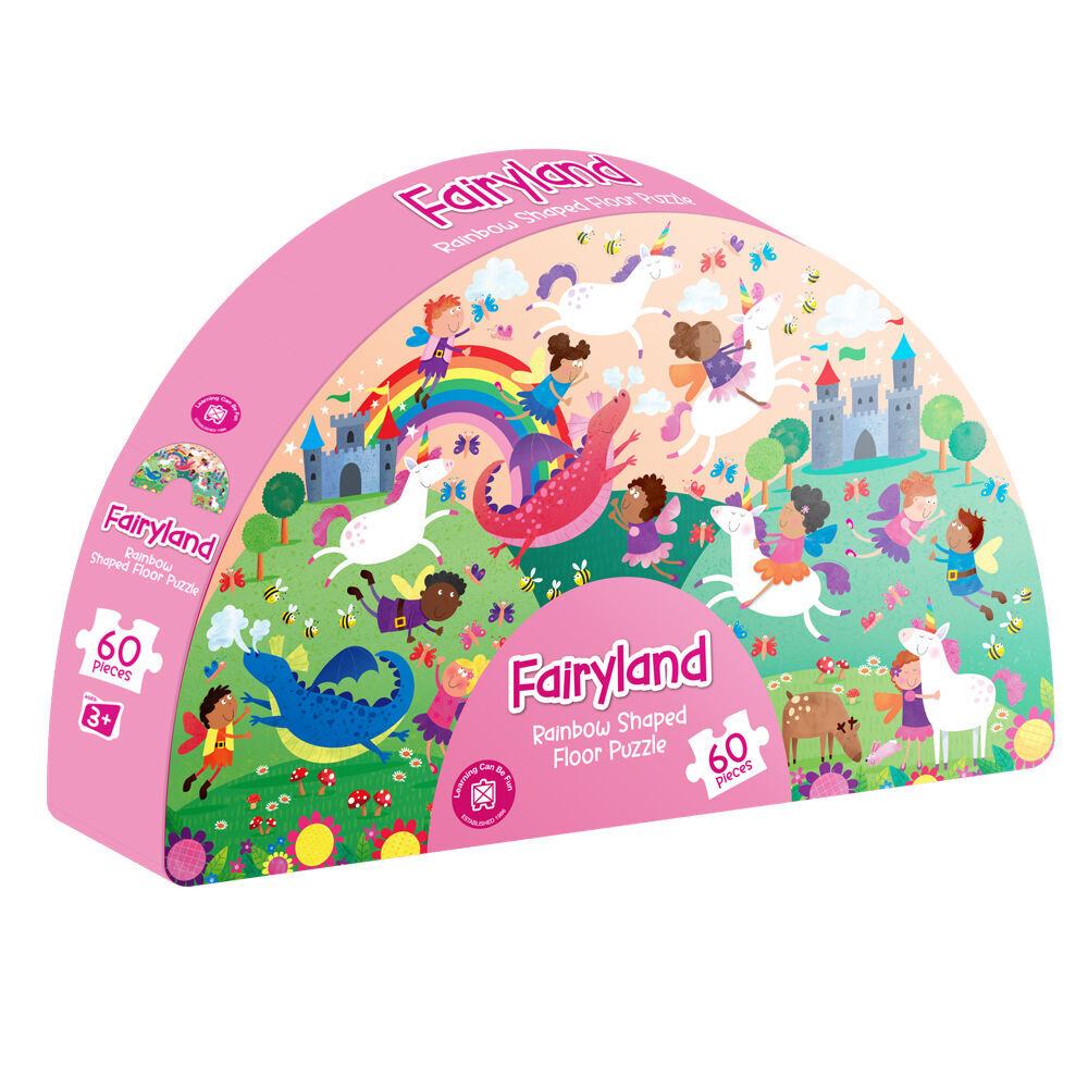 Learning Can BE Fun 60pc Learning Can Be Fun Kids Floor Puzzle Set Rainbow/Whale/Dinosaur (3 Pack) — image 2