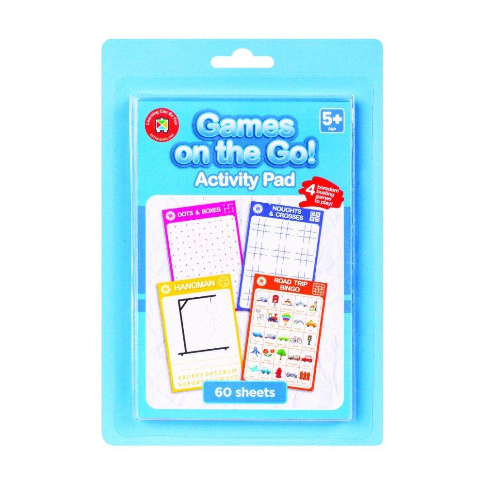 Learning Can BE Fun Kids Games On The Go Travel Activity Pad 5y+ 60 Pages (6 Pack) — image 2