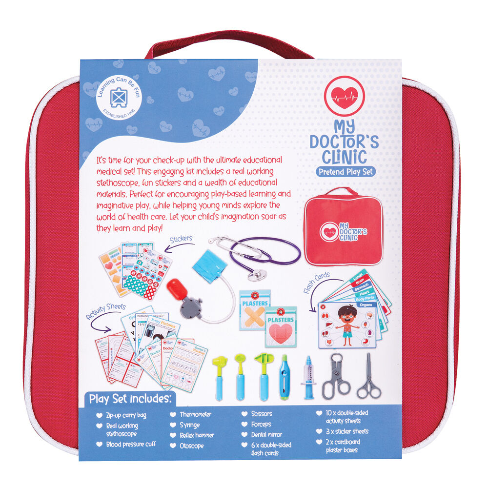Learning Can BE Fun Red My First Medical Set Kids Pretend Play Toy — image 3