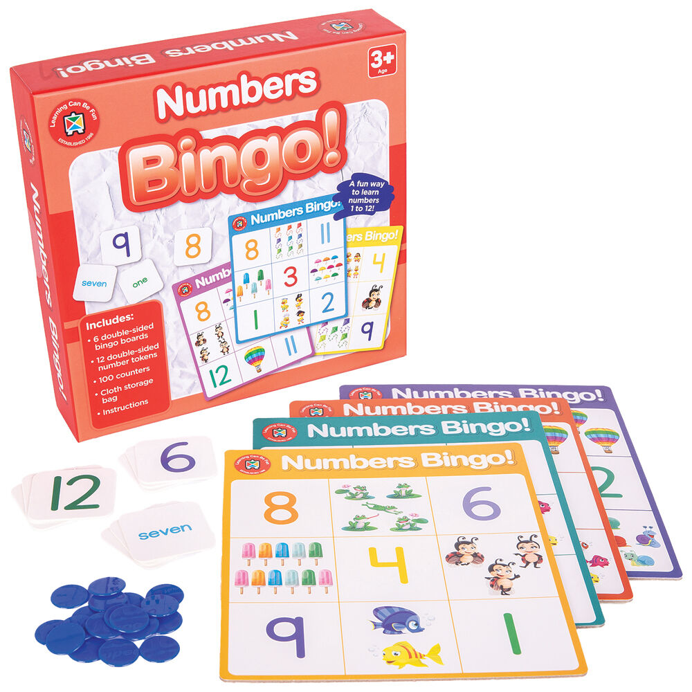 Learning Can BE Fun 3y+ Numbers Bingo Educational Childrens Toy — image 2