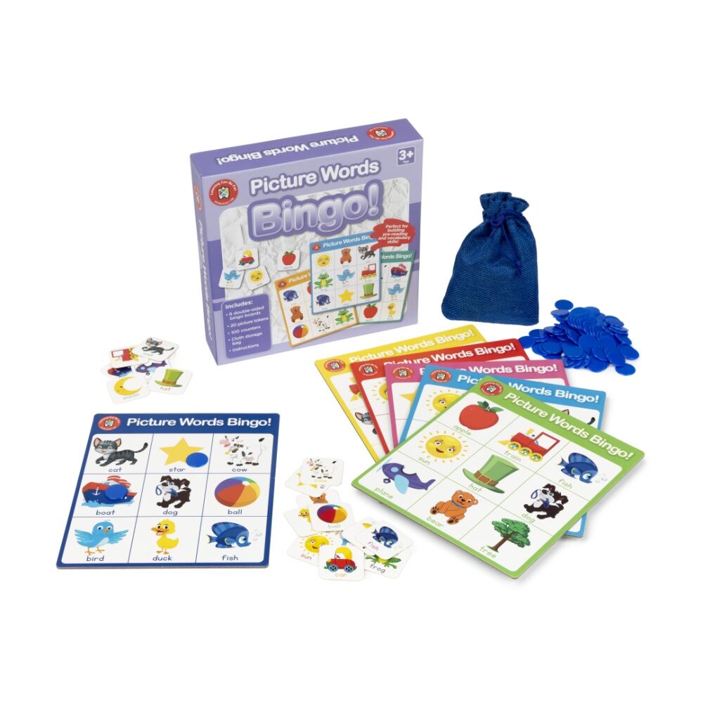 Learning Can BE Fun 3y+ Picture Words Bingo Vocabulary Game Educational — image 2