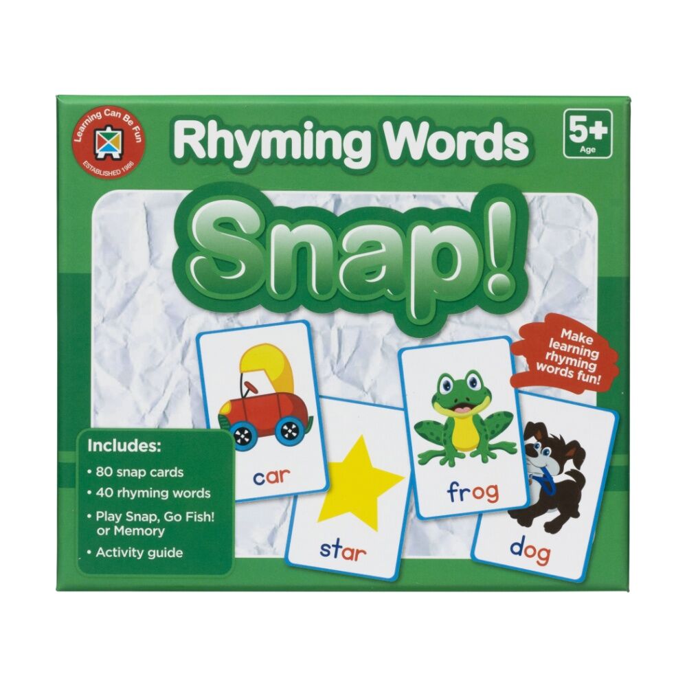 Learning Can BE Fun 5y+ Rhyming Words Snap! 80 Cards Build Skills Kids Game