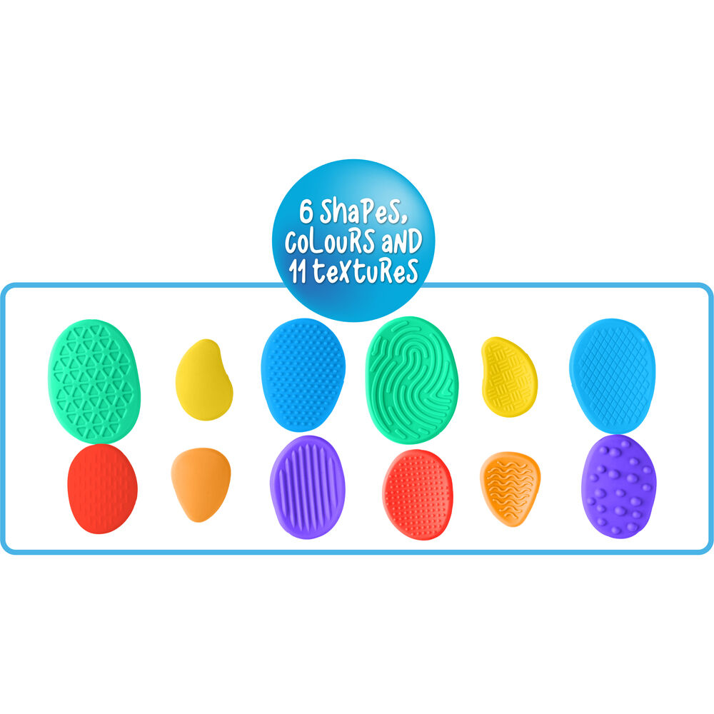 Sensory Sprouts Textured Calming Stones Set Kids Toy Multicoloured (18 Pieces) — image 6