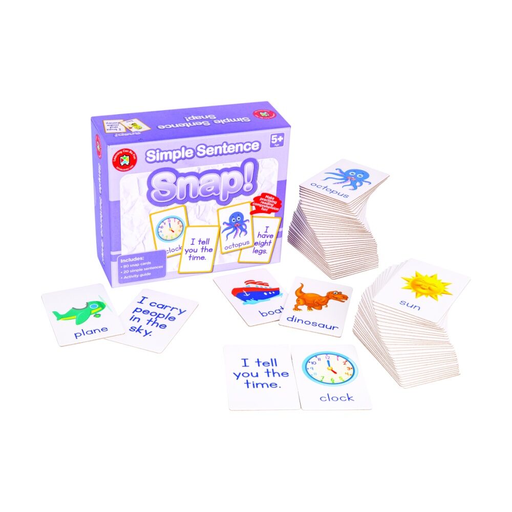 Learning Can BE Fun 5y+ Simple Sentence Snap! 80 Cards Reading/Learning Game — image 3