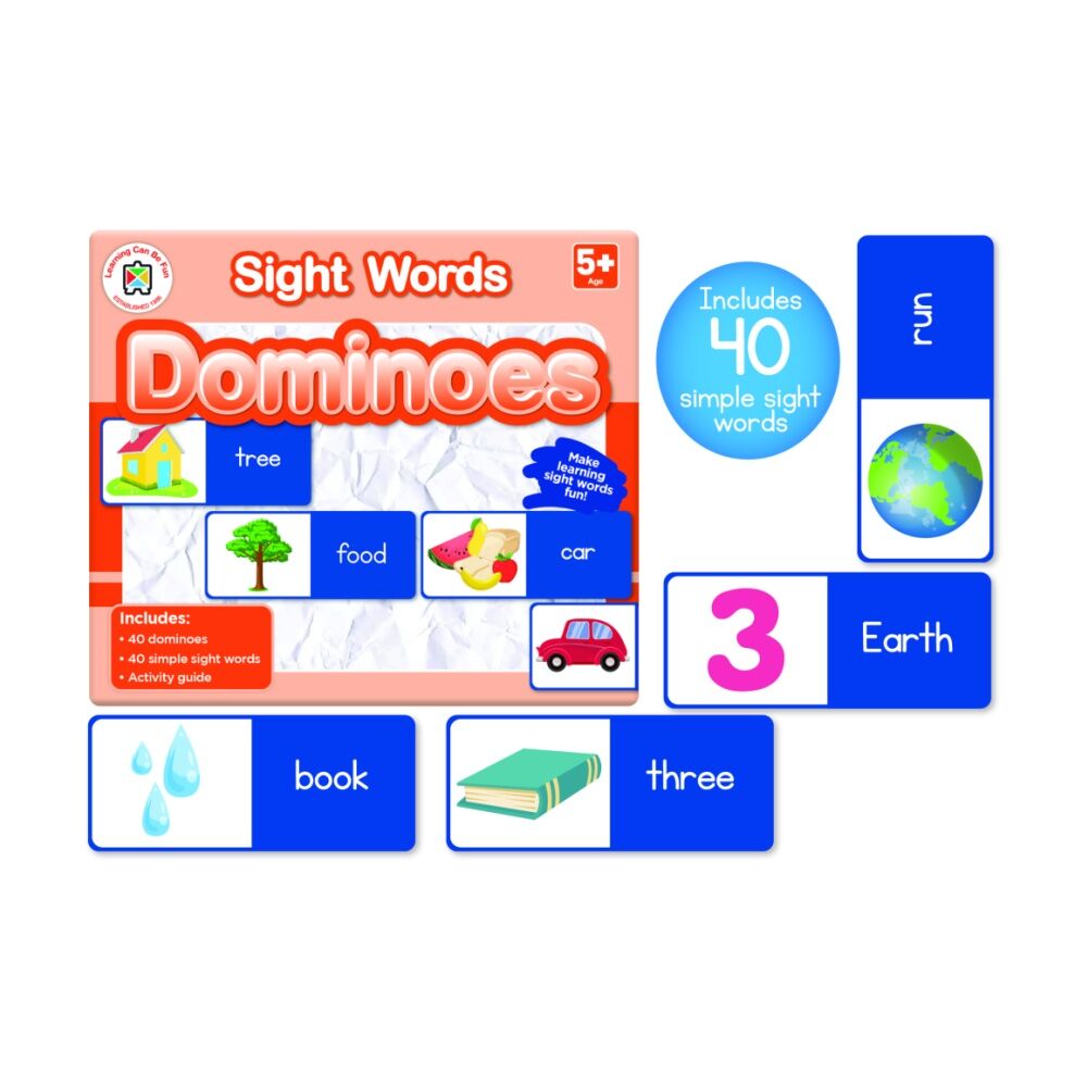 Learning Can BE Fun Sight Words Dominoes Kids Early Education Game 5y+ (40 Pieces) — image 3