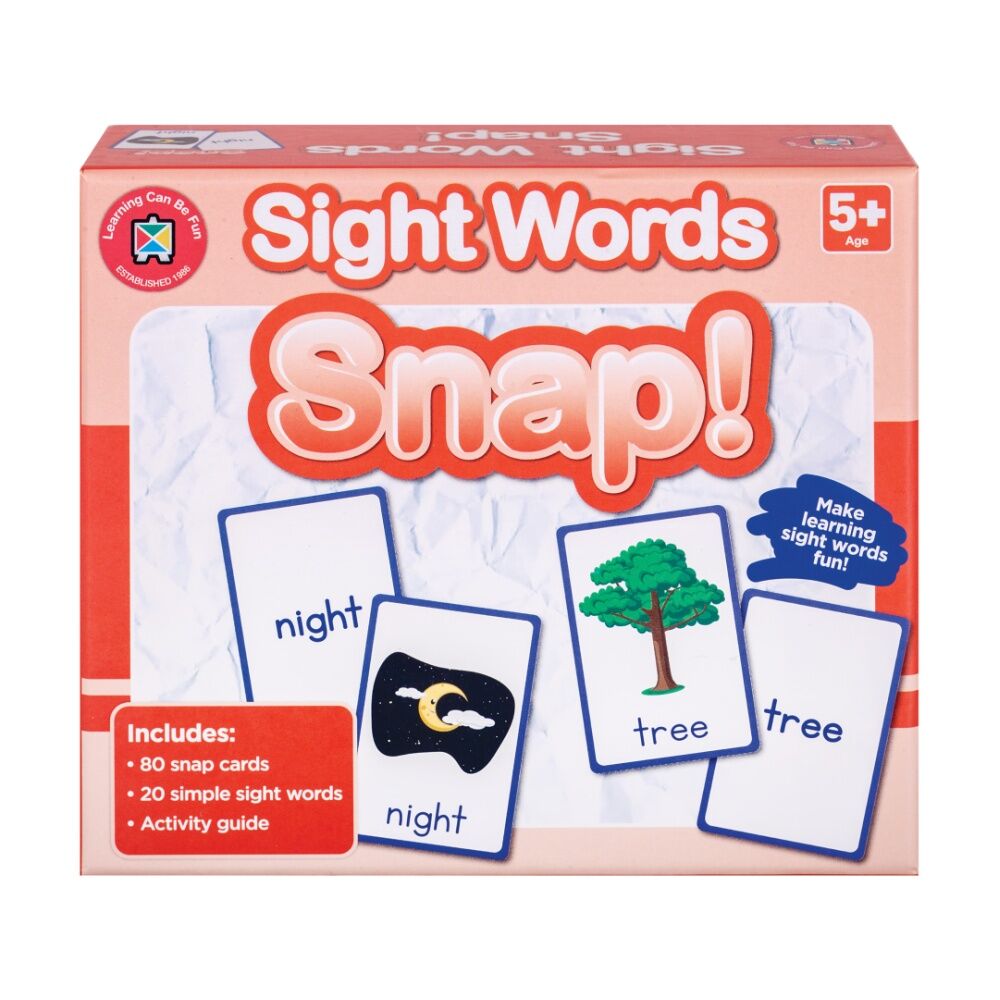 Learning Can BE Fun Sight Word Snap! 80 Cards Kids Reading/Learning Game 5y+ (3 Pack) — image 2