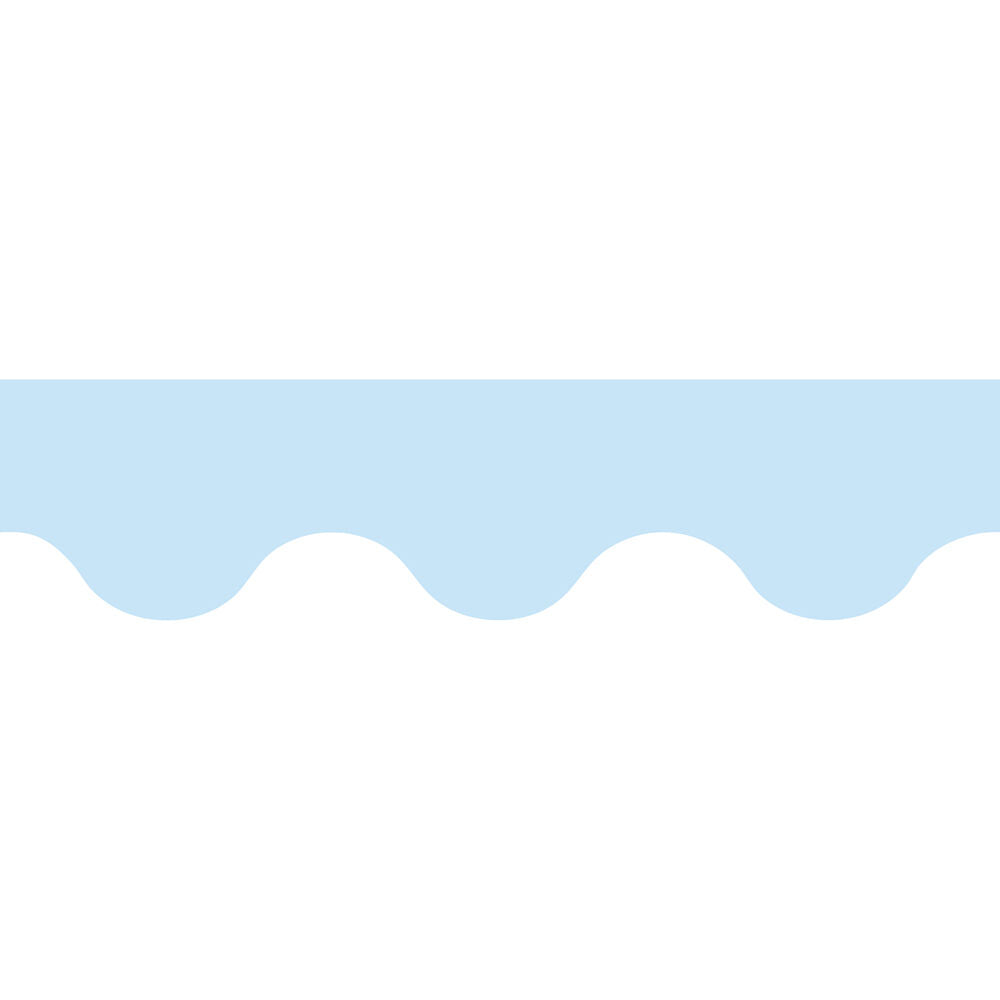 Learning Can BE Fun 6.5 x 15.2cm Growing Minds Sky Blue Rolled Scalloped Border — image 2