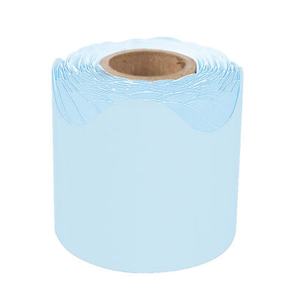 Learning Can BE Fun 6.5 x 15.2cm Growing Minds Sky Blue Rolled Scalloped Border