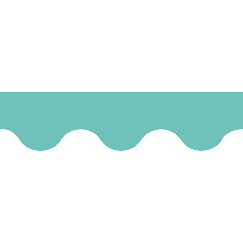 Learning Can BE Fun 6.5 x 15.2cm Growing Minds Teal Rolled Scalloped Border — image 2