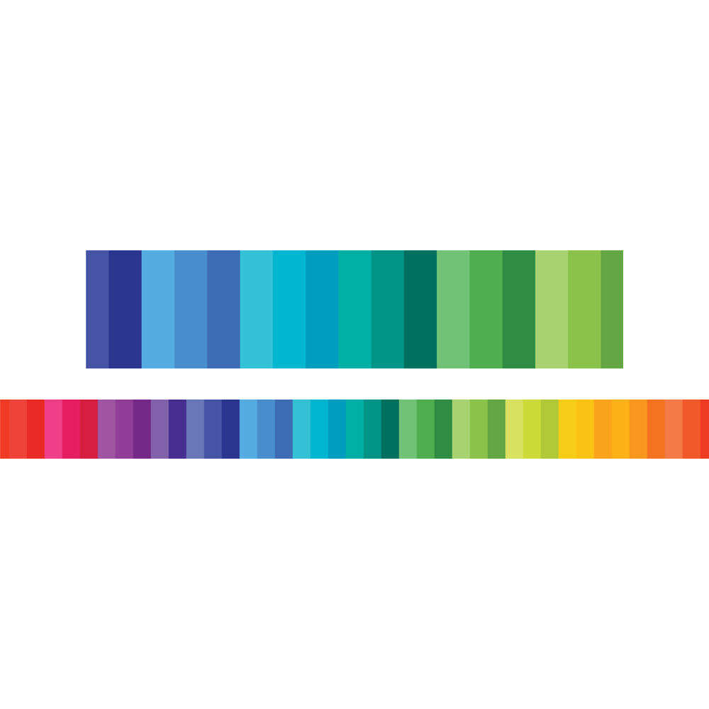Learning Can BE Fun Rainbow Stripes Border Pack 90cm x 7.5cm (12 Pieces) — image 2
