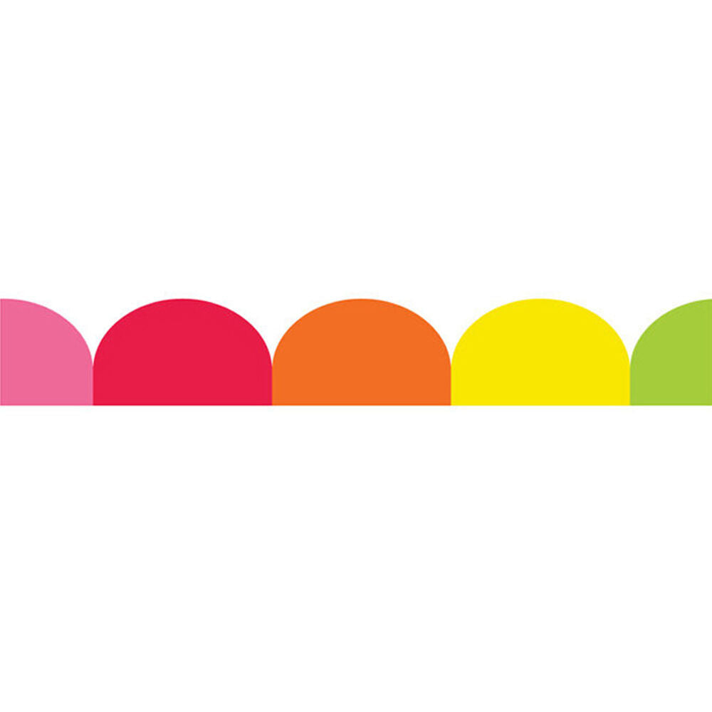 Learning Can BE Fun 12pc Learning Can Be Fun Giggle & Grow Rainbow Scalloped Border Pack 90 x 7cm (8 Pack) — image 2