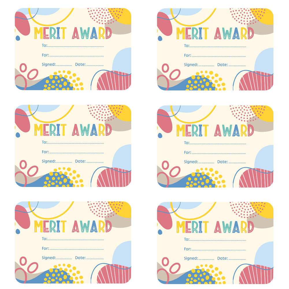 Learning Can BE Fun 30pc Learning Can Be Fun Growing Minds Merit Award Certificates A5 (6 Pack)