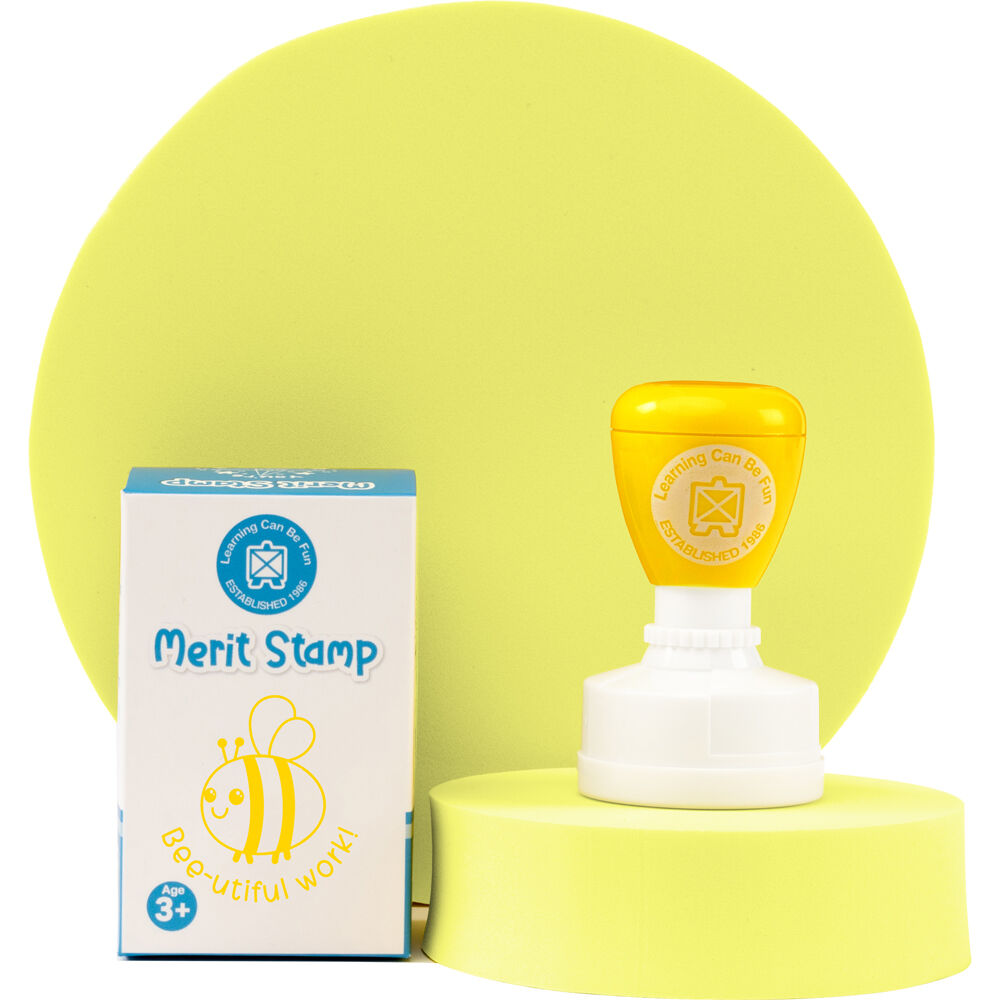 Learning Can BE Fun Yellow Bee-utiful Work Self-Inking Merit Stamp — image 2