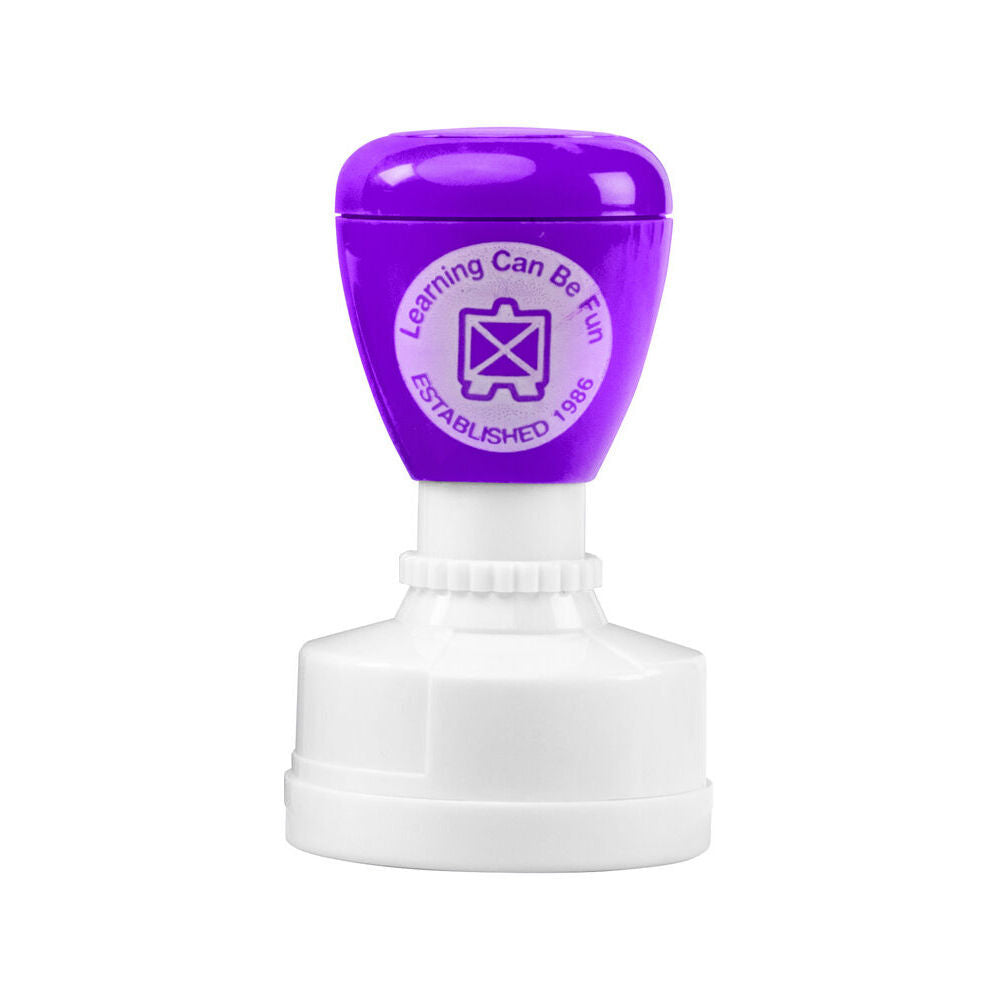 Learning Can BE Fun Purr-fect Work Self-Inking Merit Stamp Purple (12 Pack) — image 2