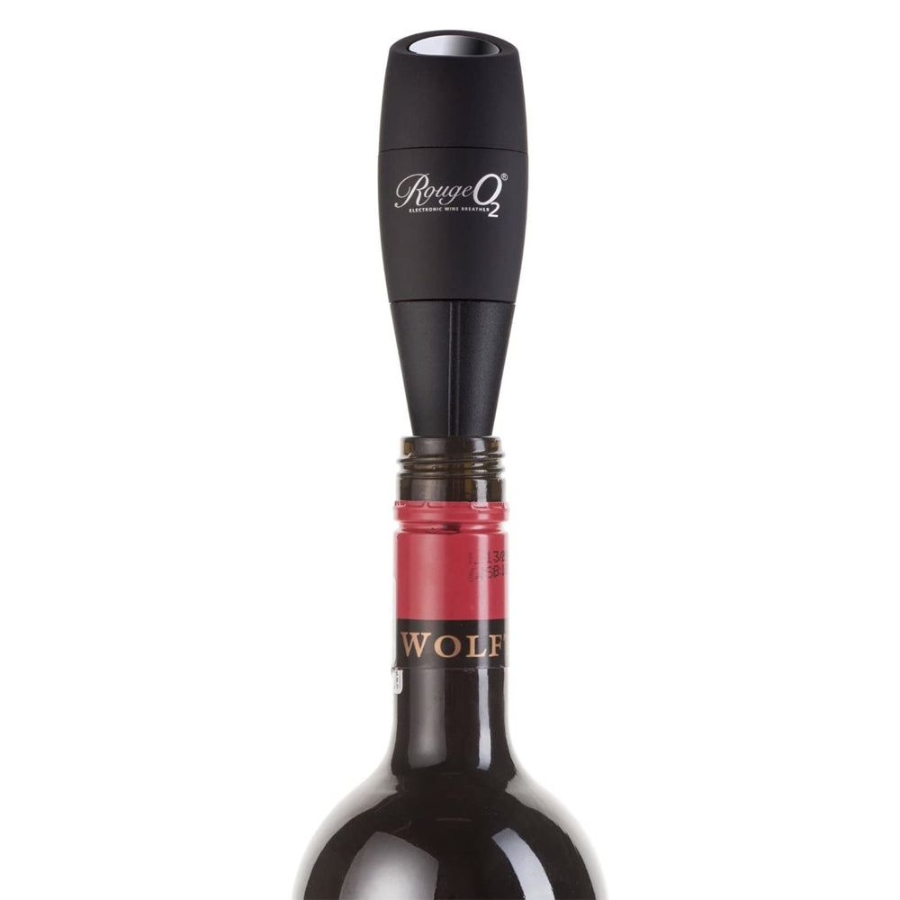 Cellardine Automatic Rouge 02 Electronic 29cm Wine Aerator/Breather Barware BLK — image 2