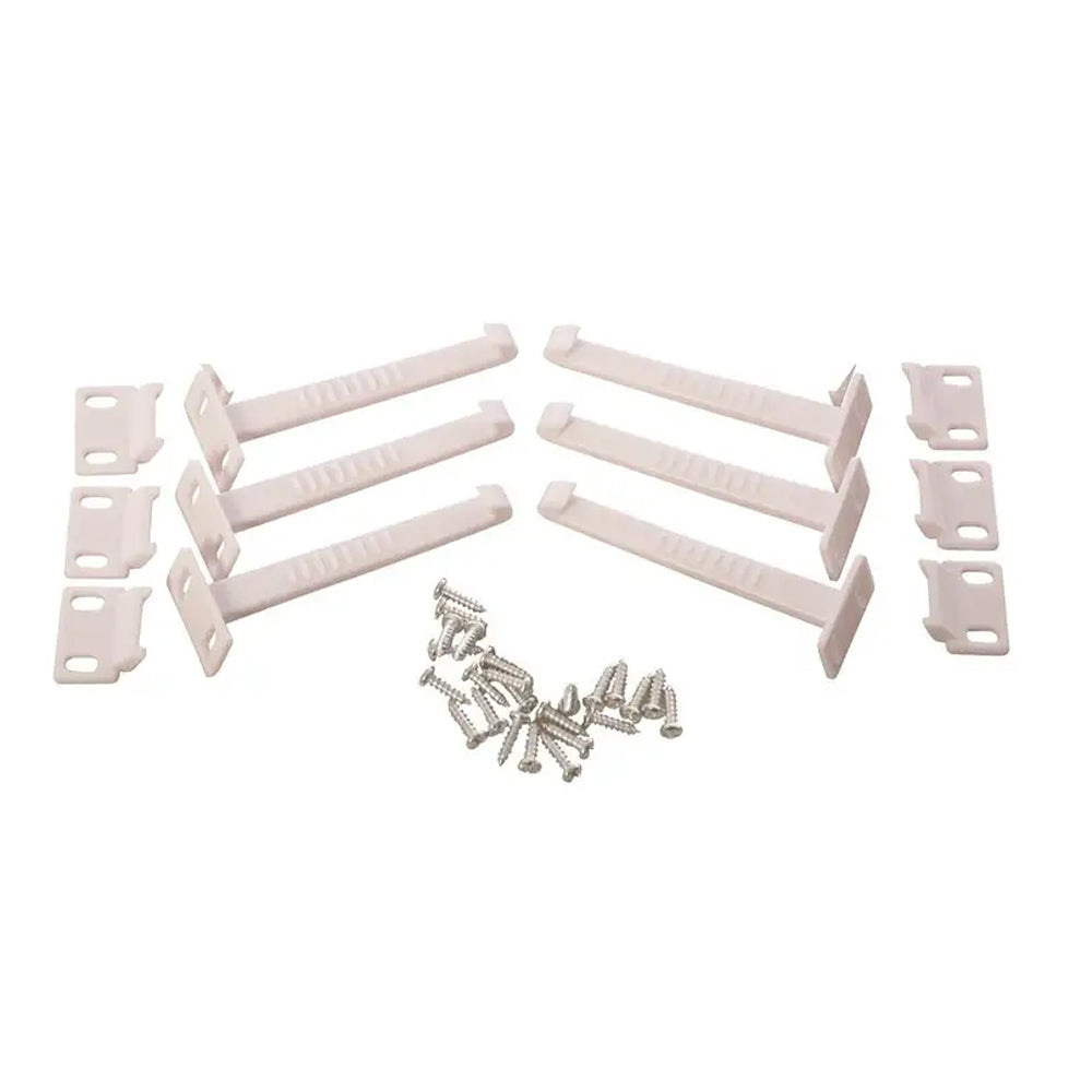 Dreambaby Self-Locking Cabinet/Drawer Baby/Children Safety Catches White (6 Pieces)