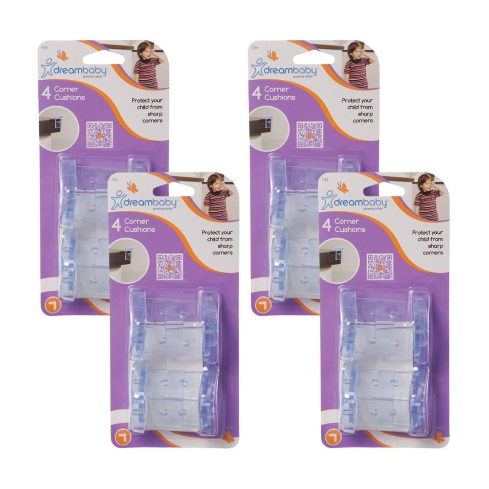 Dreambaby Baby/Children Safety Furniture Edge Soft Corner Cushion/Pad Clear (16 Pieces)