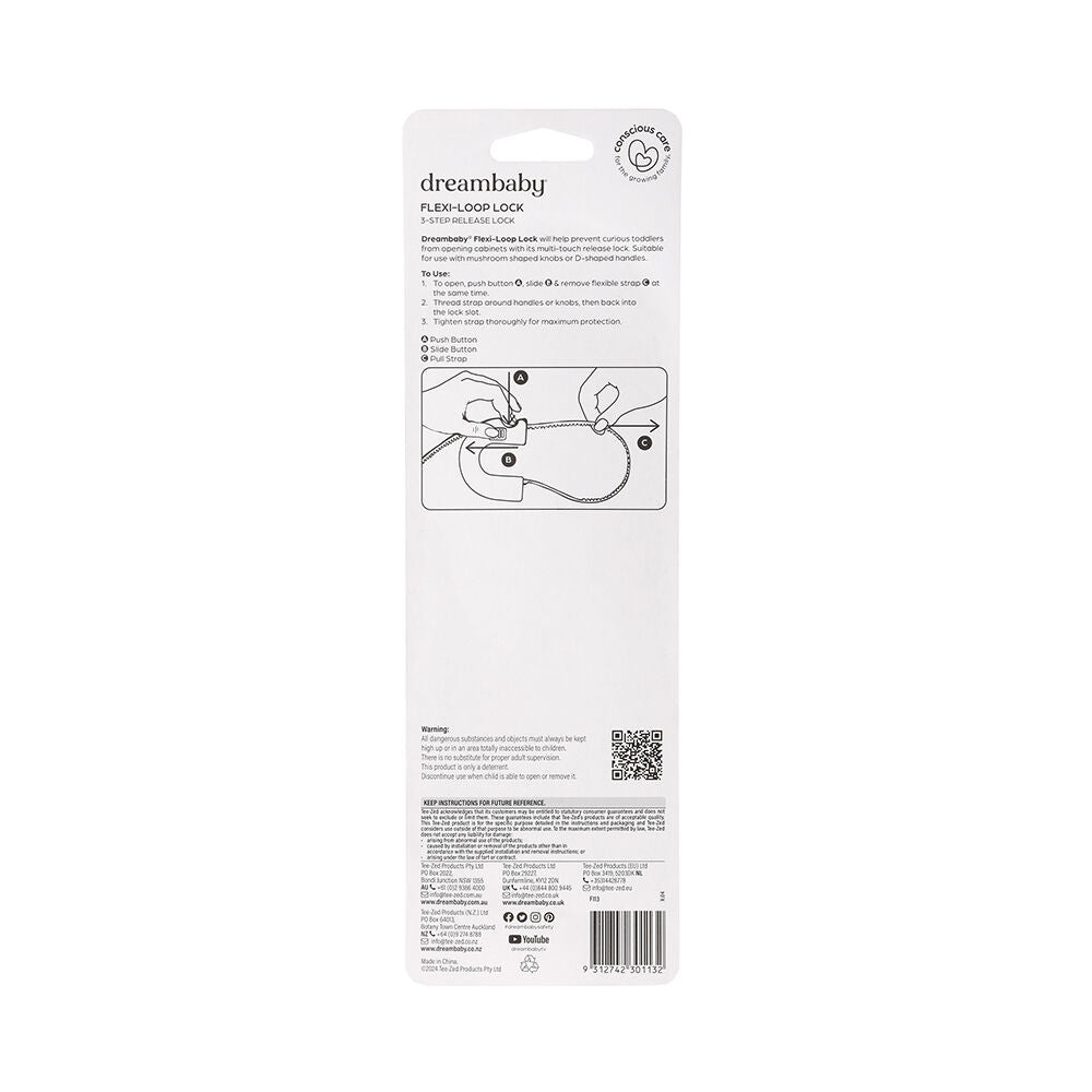 Dreambaby Baby Safety/Protection Flexible Loop Lock/Latch For Cabinet/Cupboards — image 4