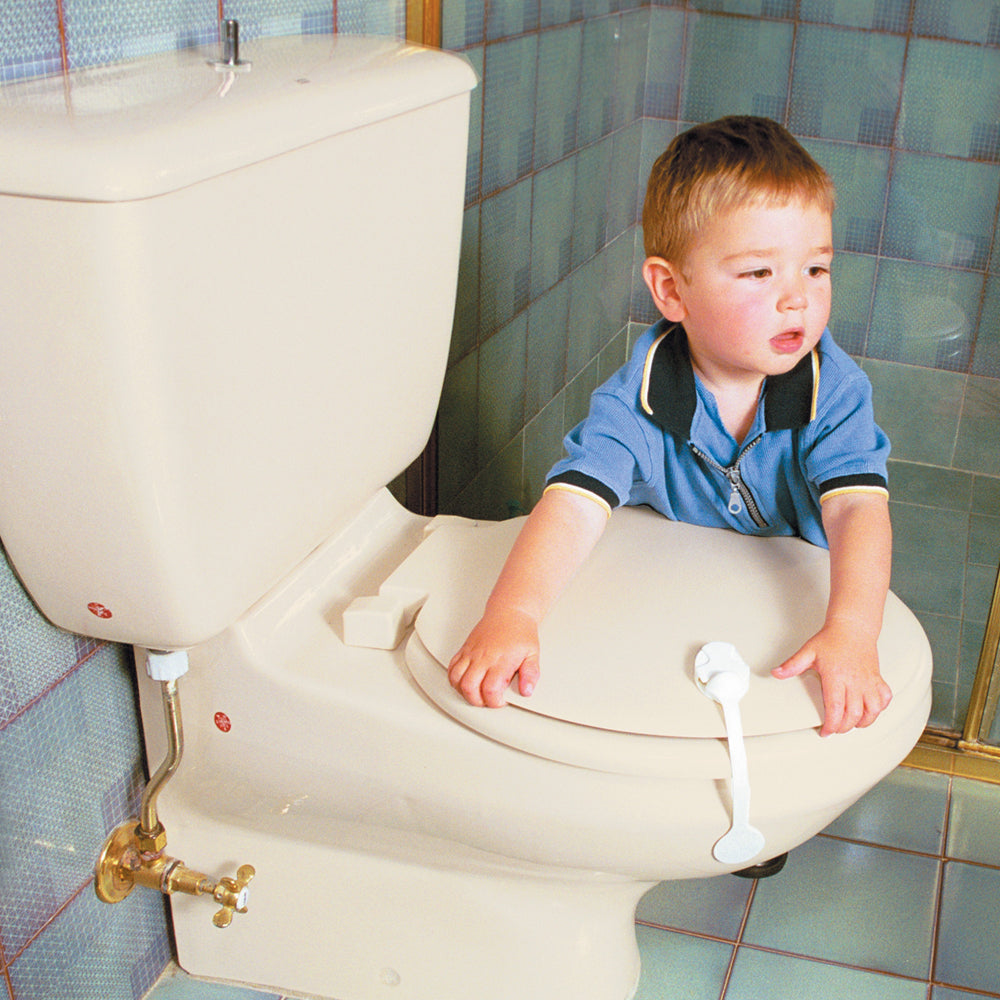 Dreambaby Bathroom Safety Baby/Toddler/Child Toilet Latch/Lock White Adhesive — image 5
