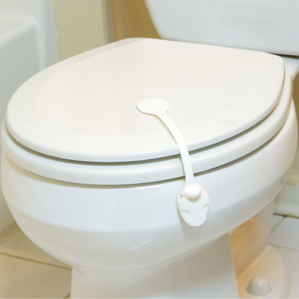 Dreambaby Bathroom Safety Baby/Toddler/Child Toilet Latch/Lock White Adhesive — image 2