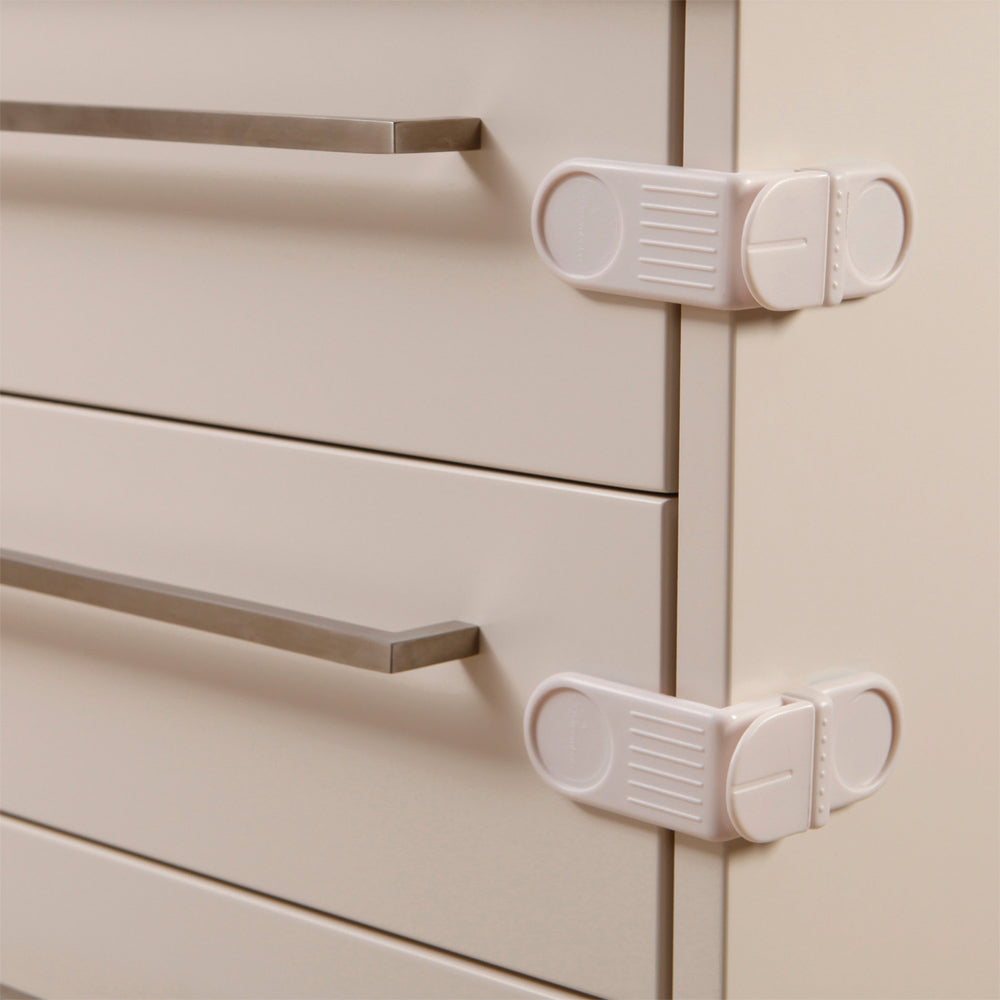 Dreambaby Baby/Toddler Safety/Protection Cabinet/Drawer Angle Lock/Latch WHT (2 Pieces) — image 4