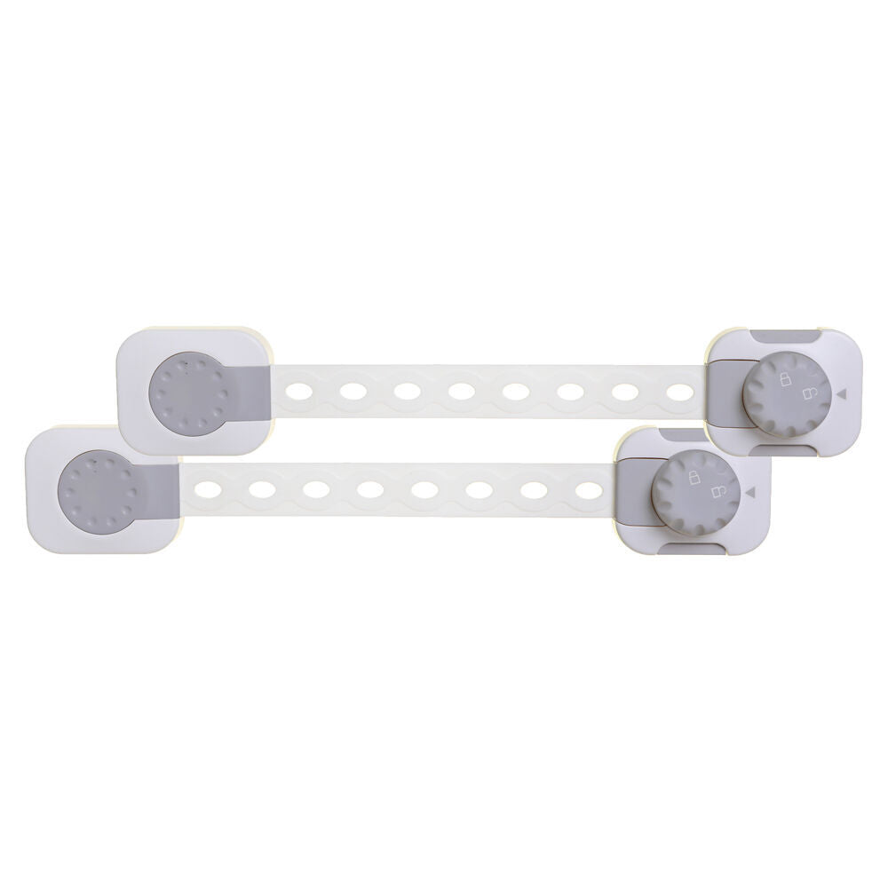 Dreambaby 2pc Dreambaby Baby/Kids Safety Twist n Lock Multi Purpose Latch White/Grey (6 Pack) — image 3