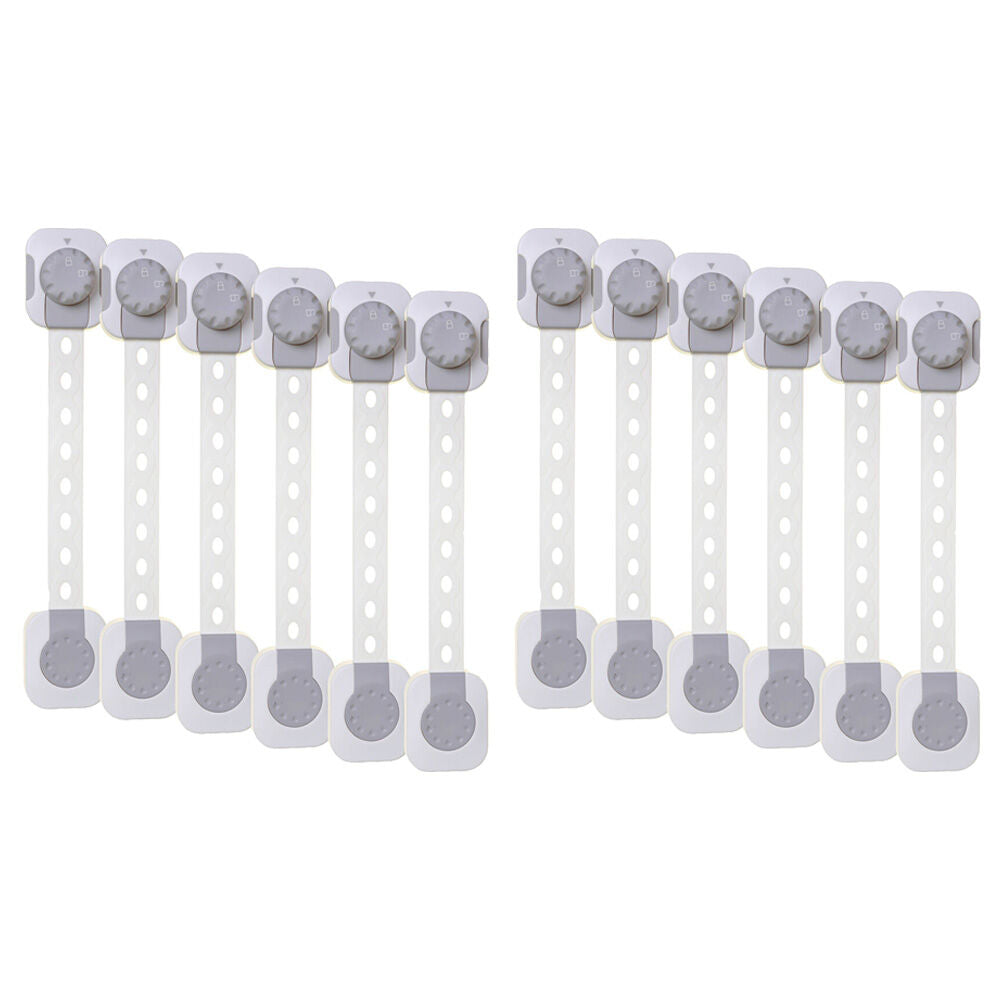 Dreambaby 6pc Dreambaby Twist n Lock Baby/Kids Safety Multi Purpose Latch White/Grey (2 Pack)