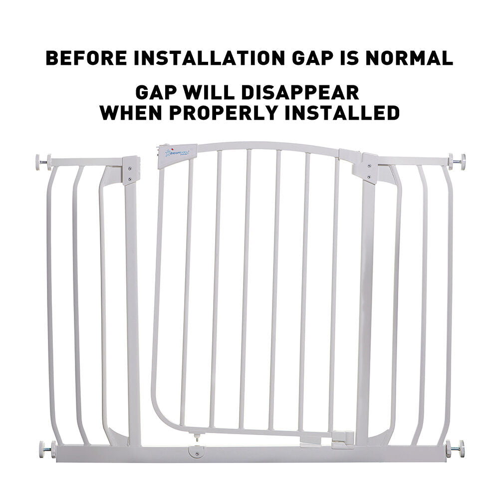 Dreambaby Chelsea 108cm Xtra-Wide Hallway Auto-Close Security Safety Gate White — image 5