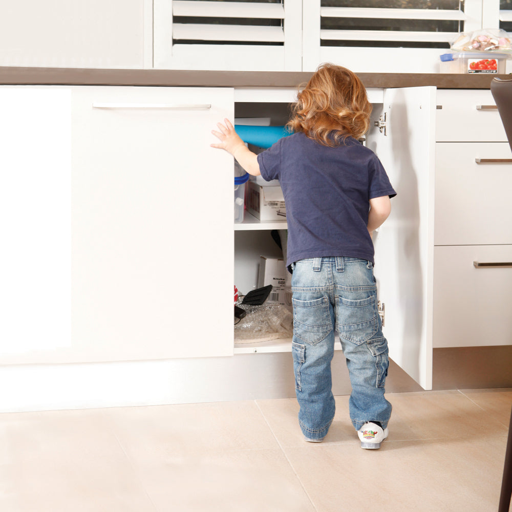 Dreambaby Furniture Cabinet D-Shaped Handle Baby/Kids Safety Sliding Locks (6 Pack) — image 6