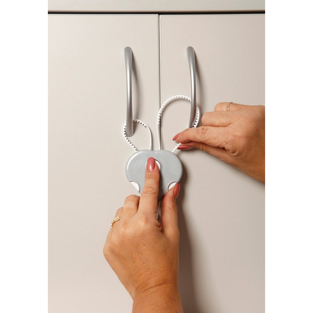 Dreambaby 20cm Safety Flexi-Locks D-Shaped Cabinet/Cupboard Handles Assorted (2 Pieces) — image 2