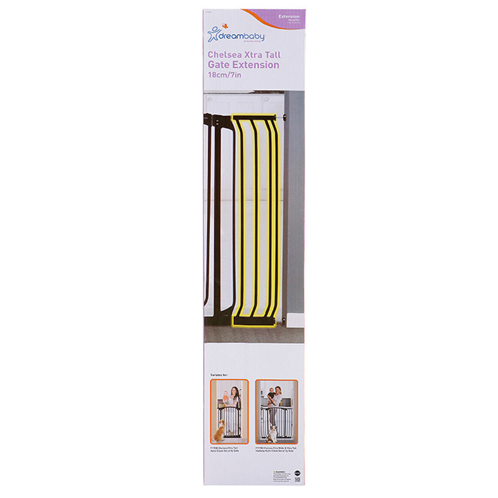 Dreambaby 18cm Chelsea Xtra-Tall Extension For Baby Safety Gate Protection Black — image 3