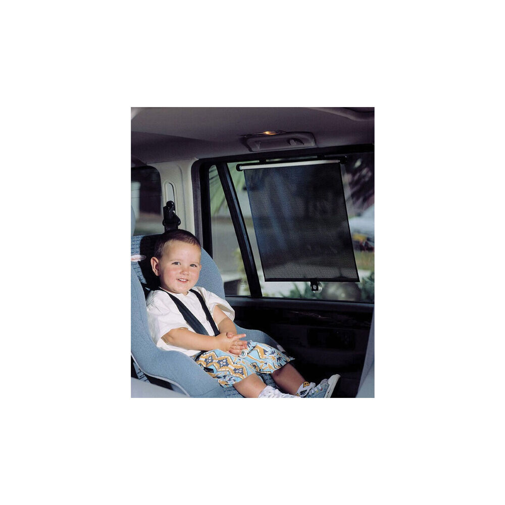 Dreambaby Adjustable Car Window Shade Rollup Kids/Child Sun Protection White — image 3