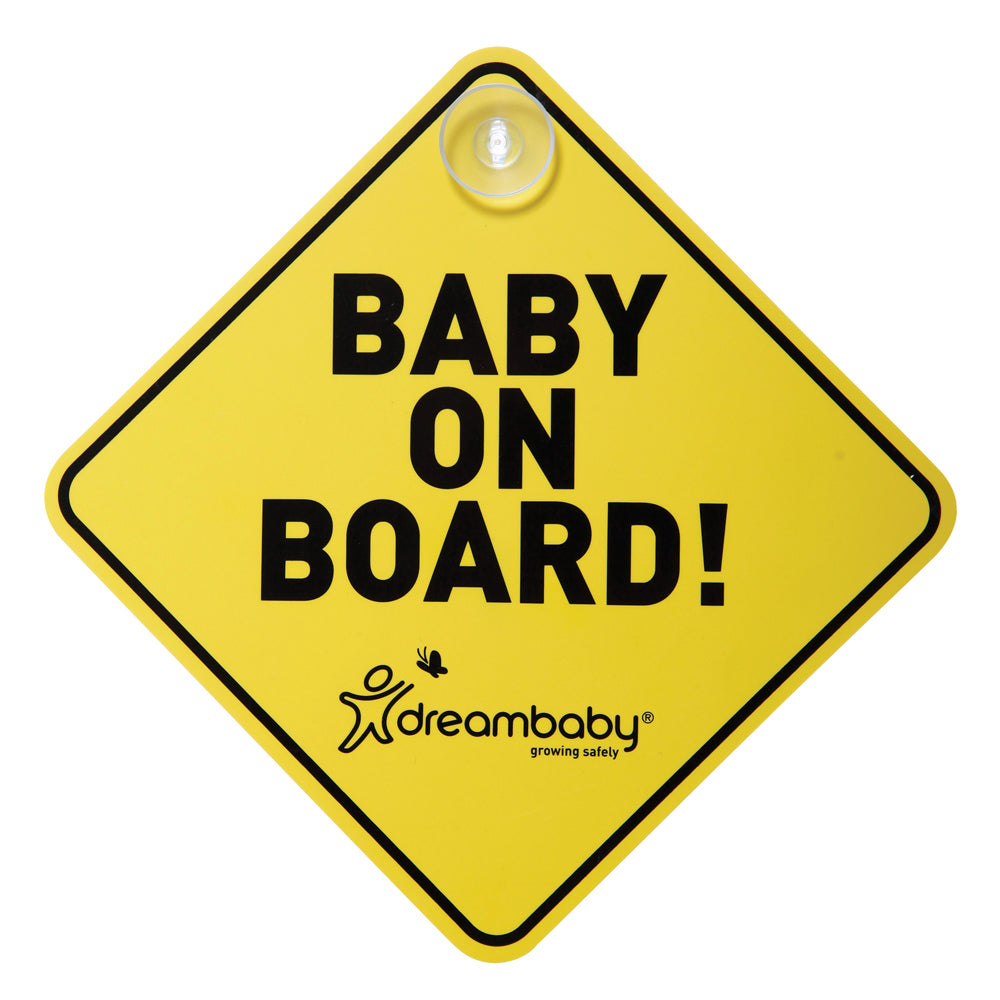 Dreambaby Baby On Board Car Sign Alert Kids/Children Safety Protection Yellow