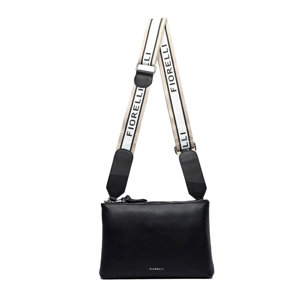 Fiorelli 28x19.5cm Black w/ Slim Pocket Remi Crossbody Shoulder Bag Women's