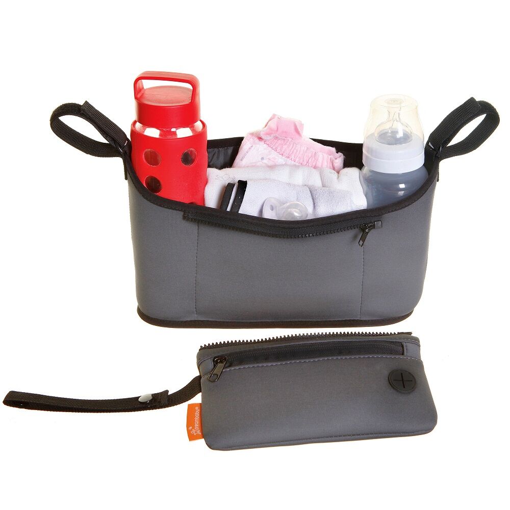 Dreambaby Strollerbuddy Ezy-Reach Organiser Stroller Storage Bag Slate Grey — image 2