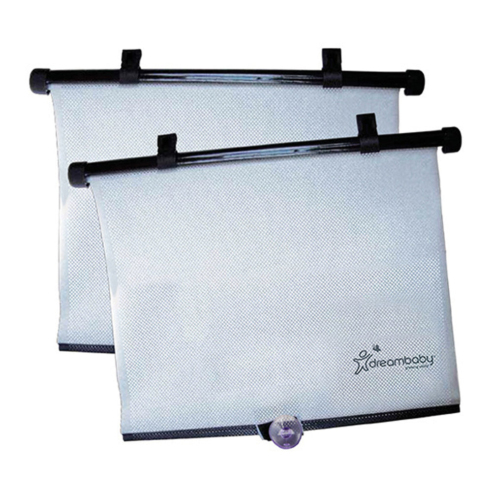 Dreambaby 50x53cm Extra Wide Adjustable Car Roller Shades Kids/Toddler (2 Pieces)