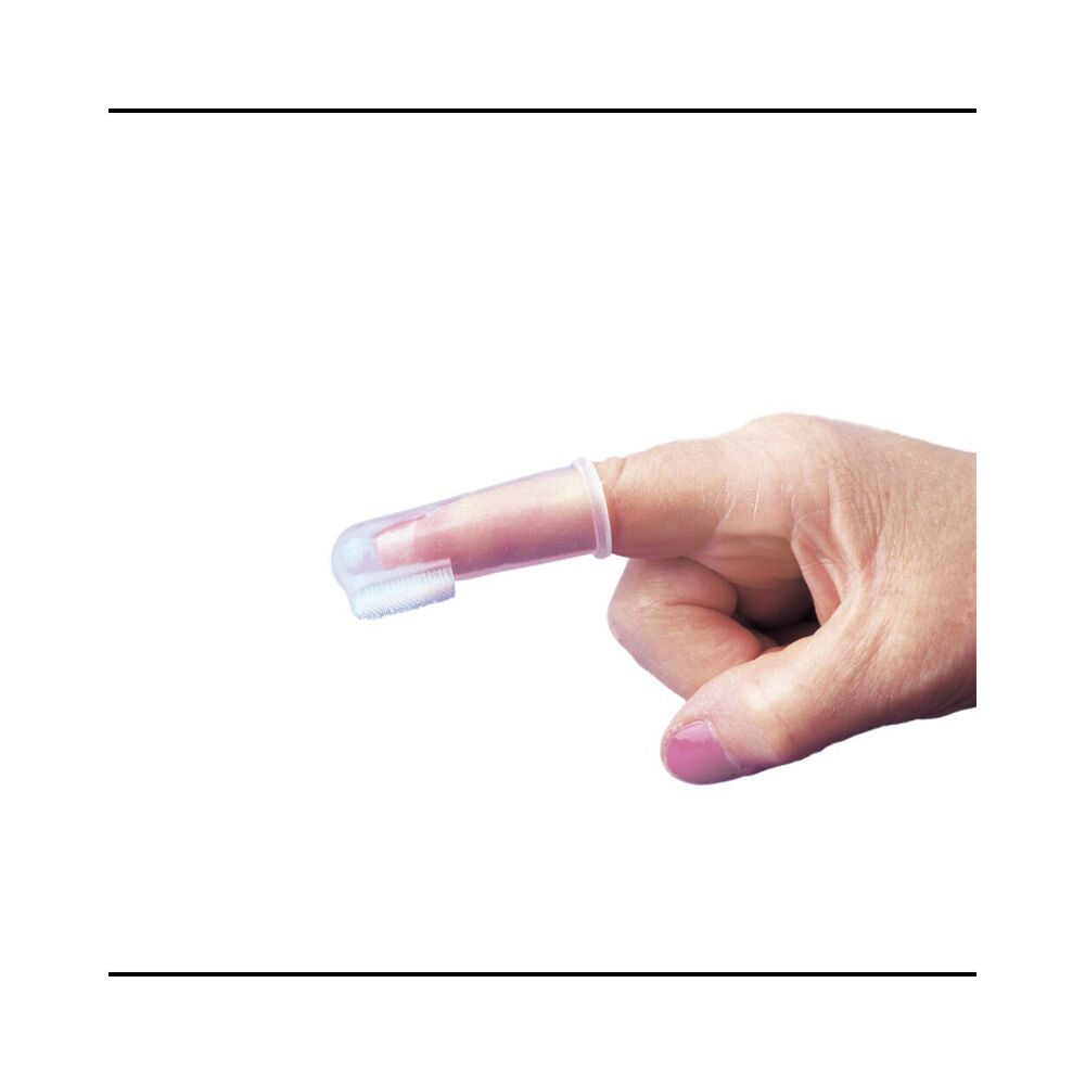 Dreambaby Silicone Finger Toothbrush Baby Teeth/Tongue Cleaner 10x14cm Clear — image 2