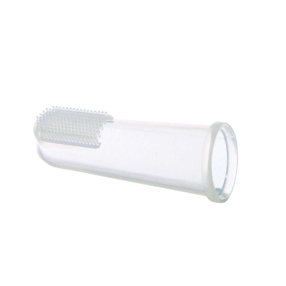 Dreambaby Silicone Finger Toothbrush Baby Teeth/Tongue Cleaner 10x14cm Clear — image 3