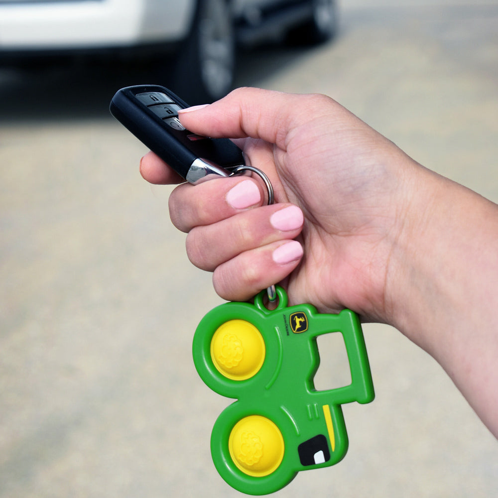 John Deere Simpl Dimpl Tractor Hanging Key Chain Kids Silicone Toy 9cm 3y+ — image 5