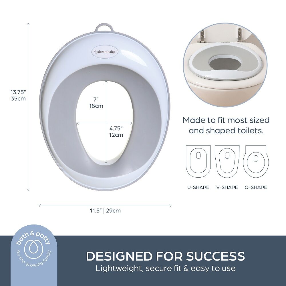 Dreambaby Ezy-toilet Trainer Contoured Seat Potty Topper 12m Plus 36cm x 28cm x 6cm — image 5