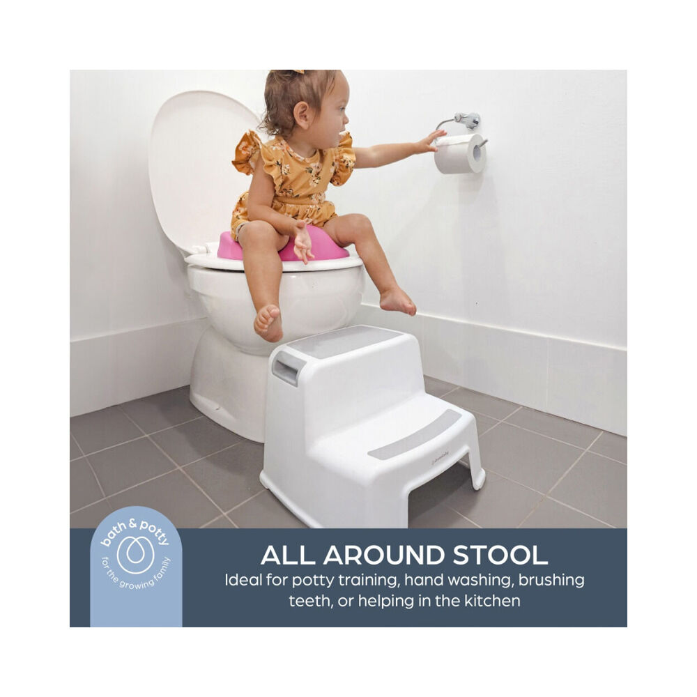 Dreambaby 2-Up Safety Step Stool Kids/Children Chair 33x26cm Grey/White — image 2