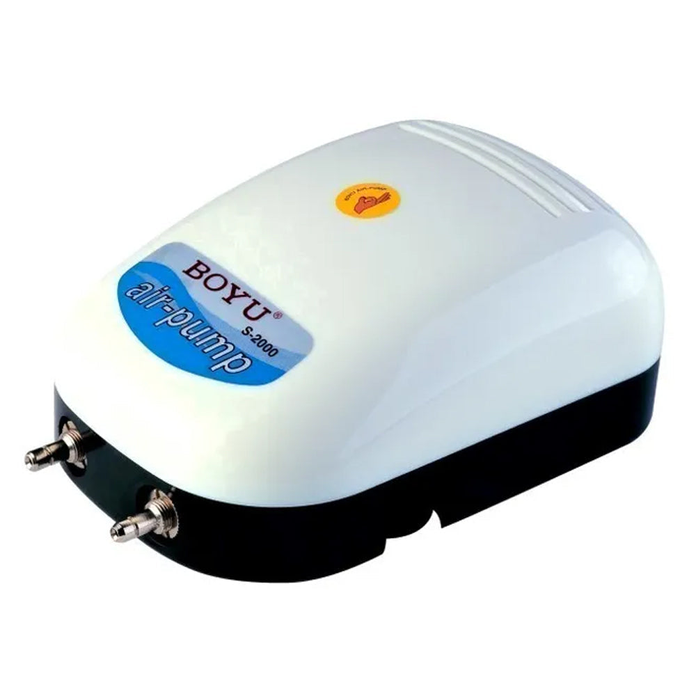 Boyu Aquarium/Fish Tank Electric Air Pump Double Outlet 9x15.5x8.5cm Black