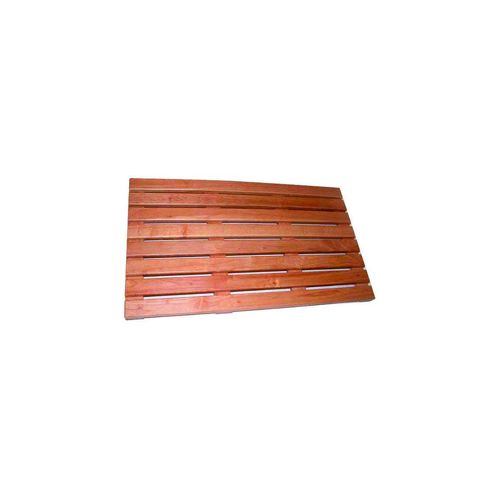 Immerse Bathroom Large 740 x 435mm Shower Quick Drying Bathmat Rubberwood Slats