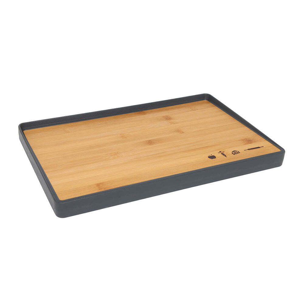 Wiltshire Reversible Plastic and Bamboo Chopping Preparation Kitchen Board
