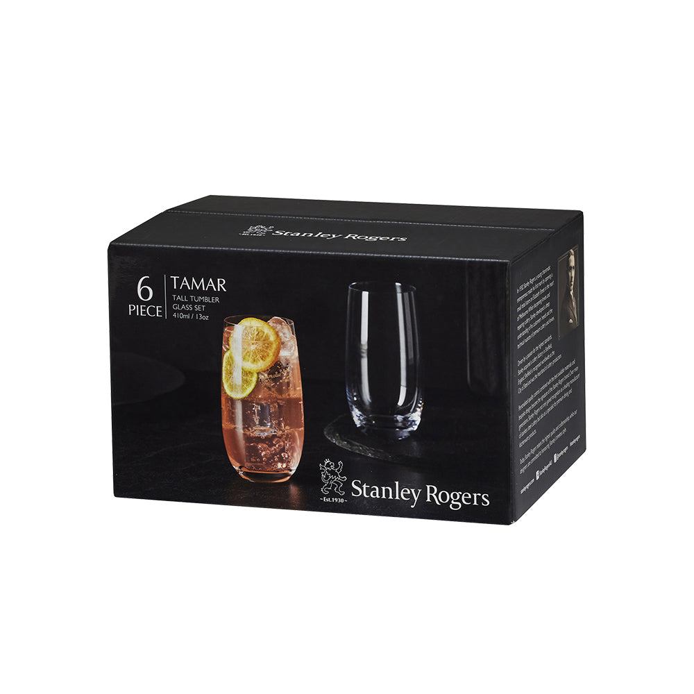 Stanley Rogers Tamar Short Tumbler Glass Cocktail Drinking Cup Set (6 Pieces) — image 2