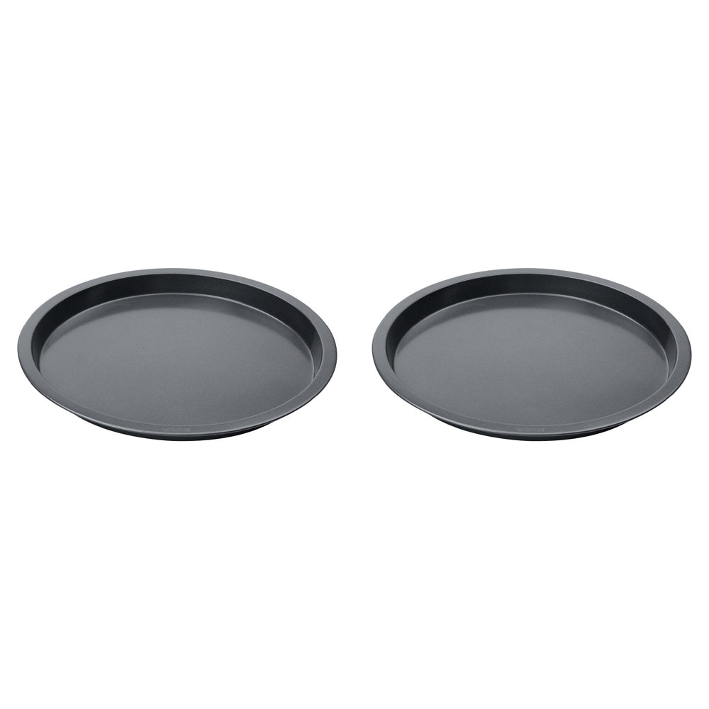 Wiltshire Easybake Round Deep Thick Crust Pizza Pan Oven Baking Tray 31cm (2 Pack)