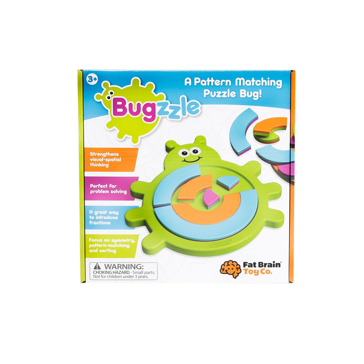 Fat Brain Toy Co. Bugzzle Kids Puzzle Semi-Circular Pieces Tray 40 Challenges — image 6